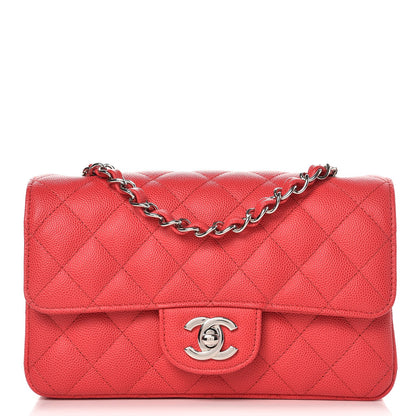 Chanel Caviar Quilted Mini Rectangular Flap Light Red 1 of 7