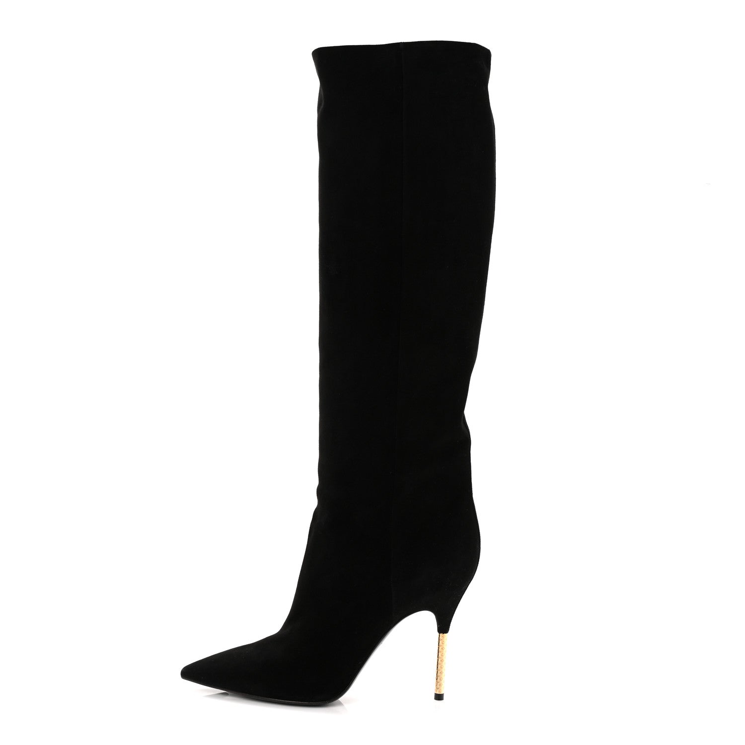 Louis Vuitton Suede High Boots 41 Black 1 of 9