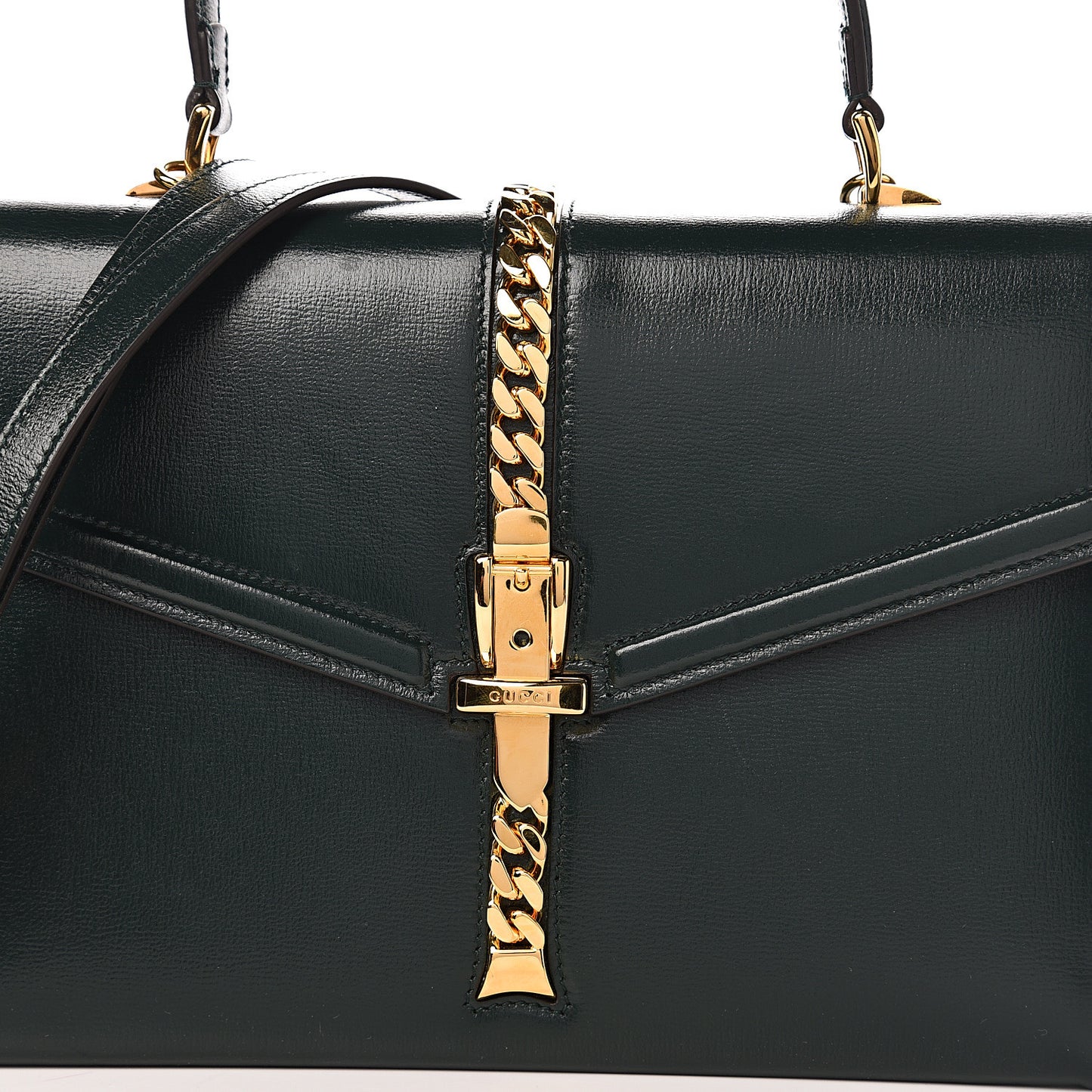 Azalea Calfskin Small Sylvie 1969 Top Handle Bag Green