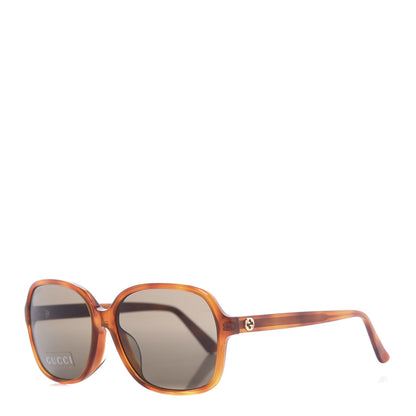 Gucci Acetate Square Frame Sunglasses GG 3834/F/S Brown 1 of 8