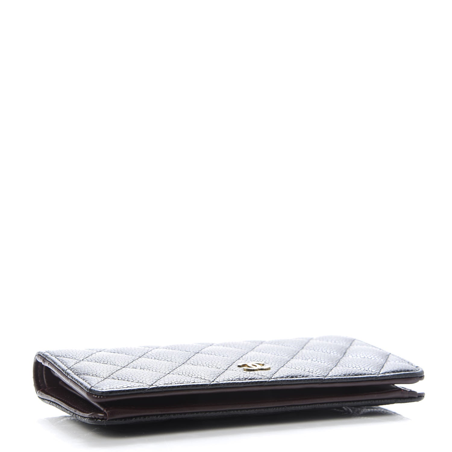 Chanel Caviar Quilted Yen Wallet Black 4 of 13