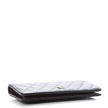 Chanel Caviar Quilted Yen Wallet Black 4 of 13