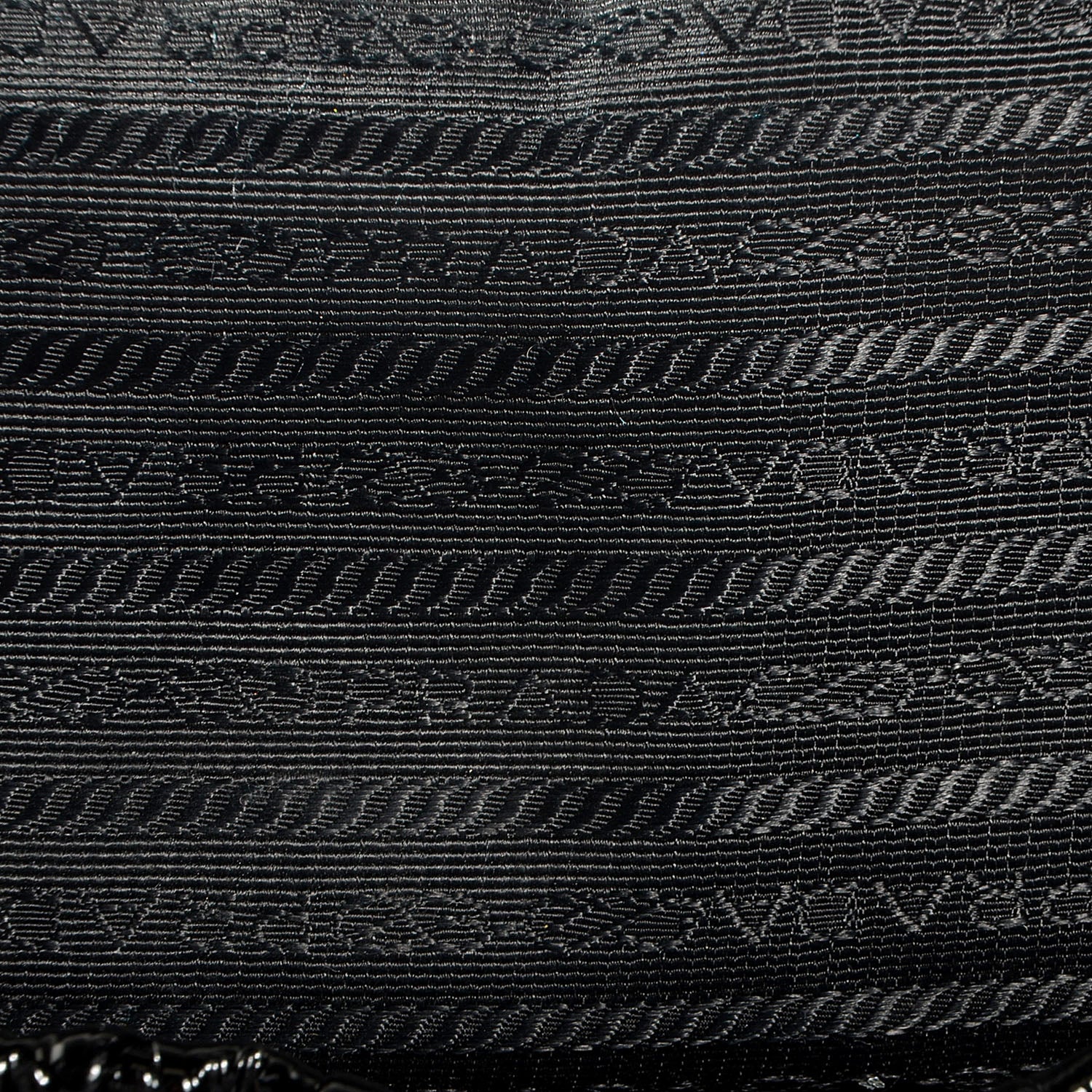 Prada Vernice Gaufre Tote Black 7 of 9