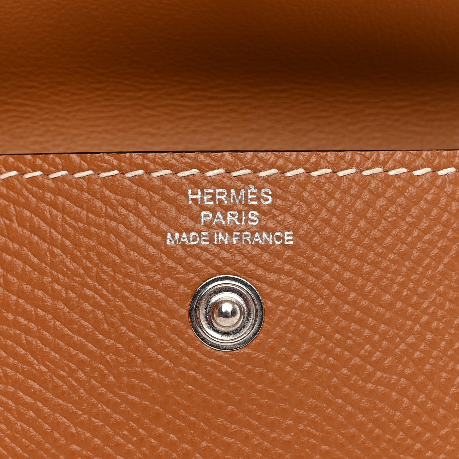 Hermes Epsom Kelly Pocket Belt Gold 6 of 7