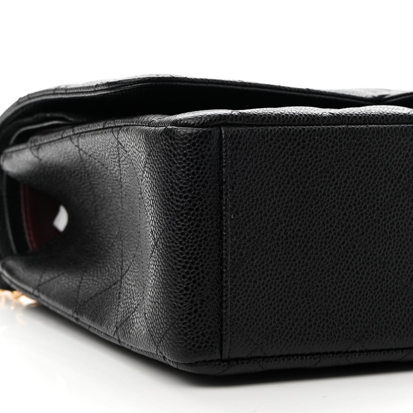 Caviar Quilted Maxi Double Flap Black