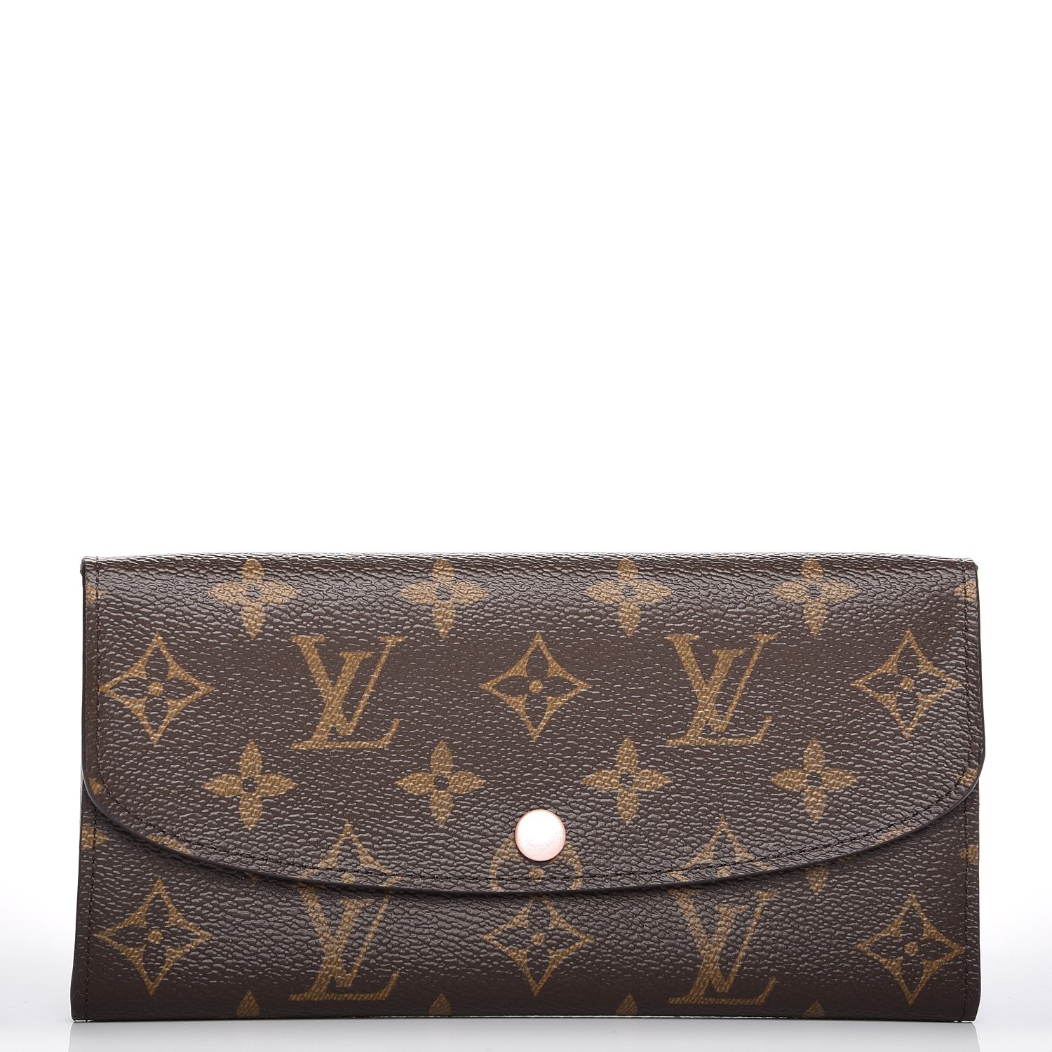 Louis Vuitton Monogram Emilie Wallet Rose Nacre 1 of 5