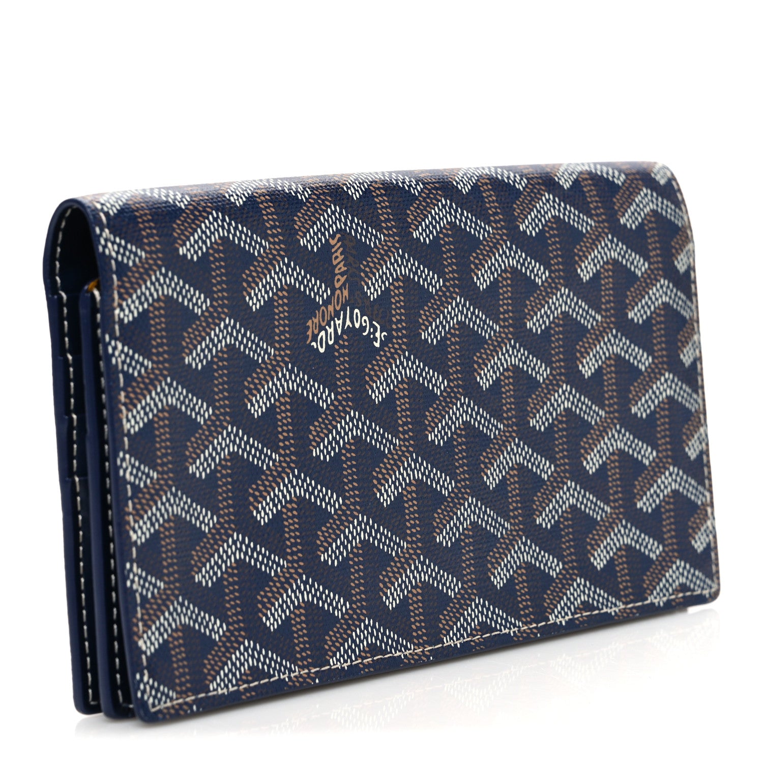 Goyard Goyardine Richelieu Wallet Navy 3 of 8