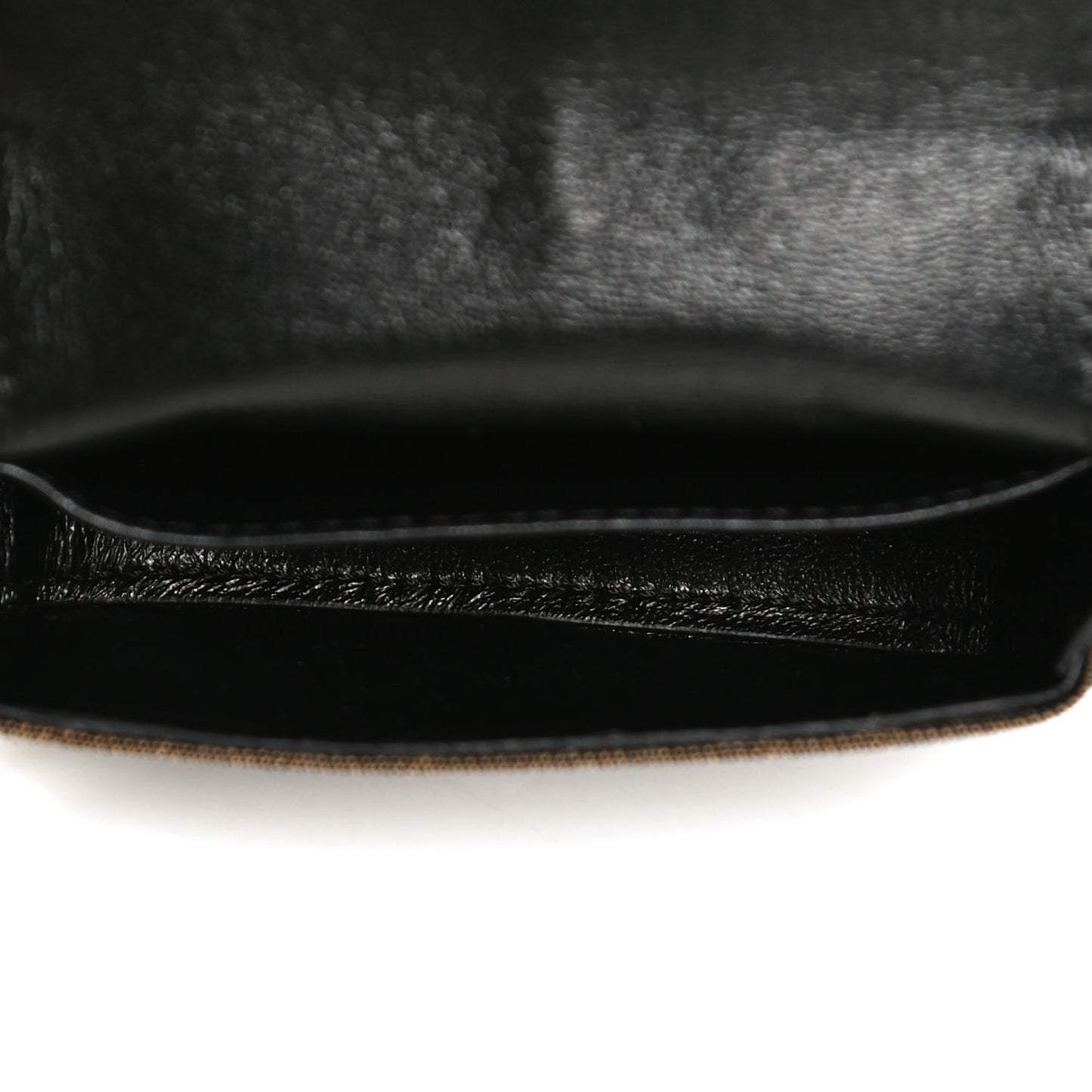 Fabric Jacquard FF 1974 Nano Baguette Charm Tobacco Moro Black