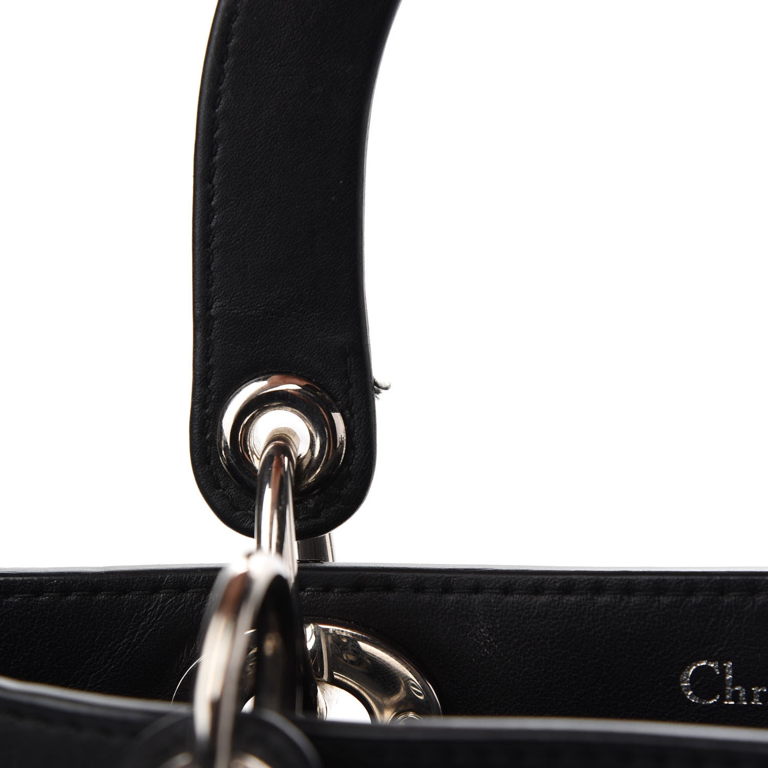 Christian Dior Smooth Calfskin Tri-Color Diorissimo Pocket Tote Black Blue Red 13 of 14