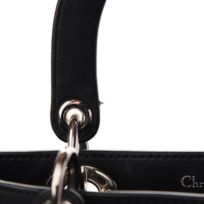 Christian Dior Smooth Calfskin Tri-Color Diorissimo Pocket Tote Black Blue Red 13 of 14