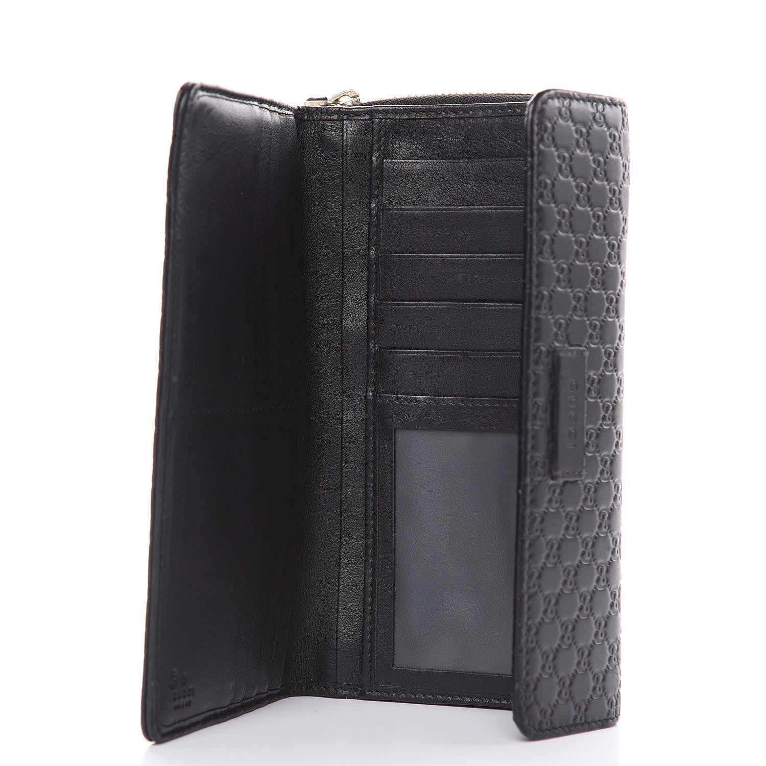 Gucci Soft Microguccissima Continental Zip Wallet Black 6 of 13