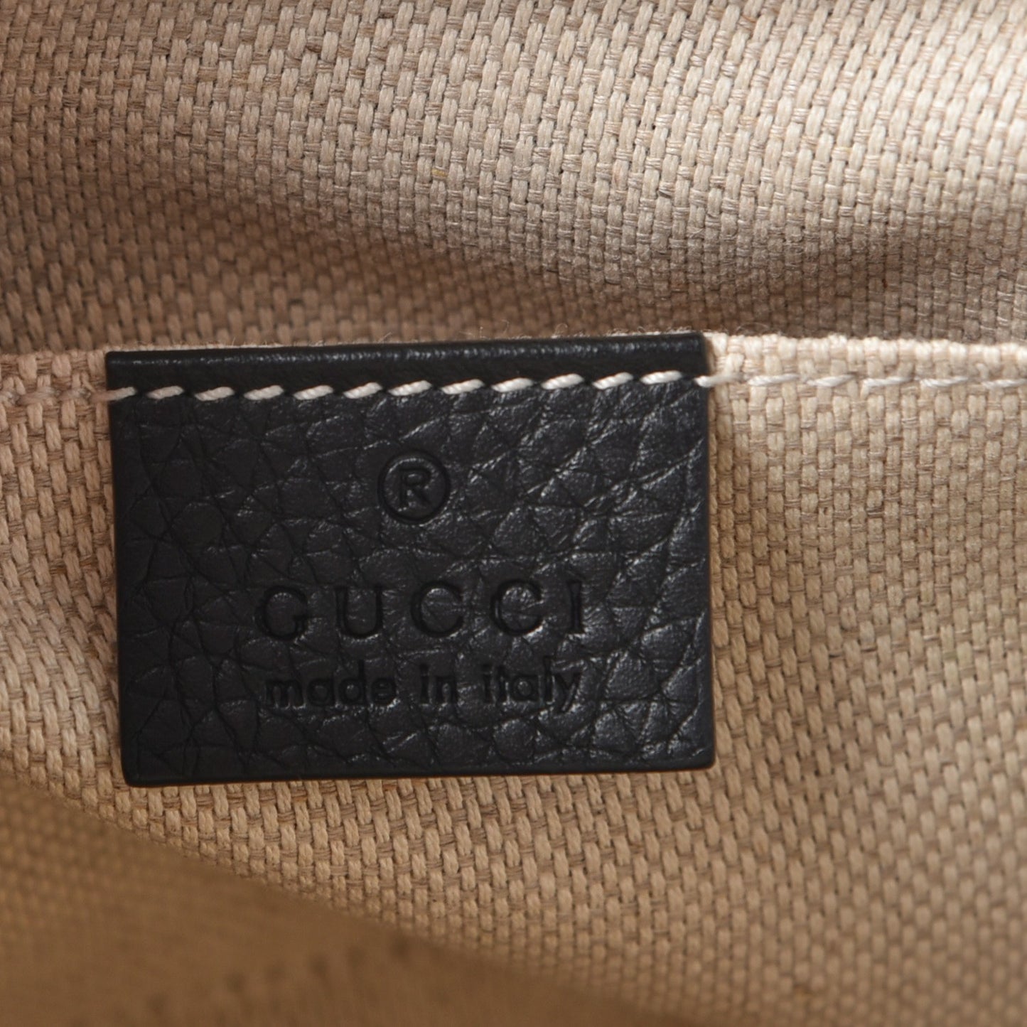 Pebbled Calfskin Small Soho Disco Bag Black