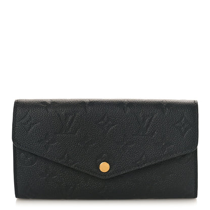 Louis Vuitton Empreinte Sarah Wallet NM Black 1 of 8
