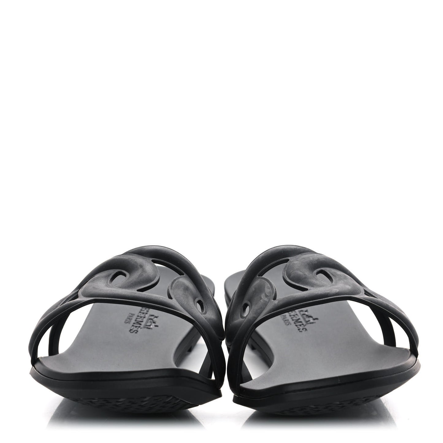 Rubber Aloha Sandals 39 Black