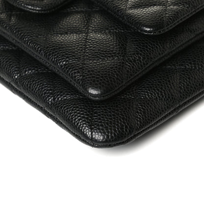 Chanel Caviar Quilted Daily Zip Crossbody Bag Black 11 of 14