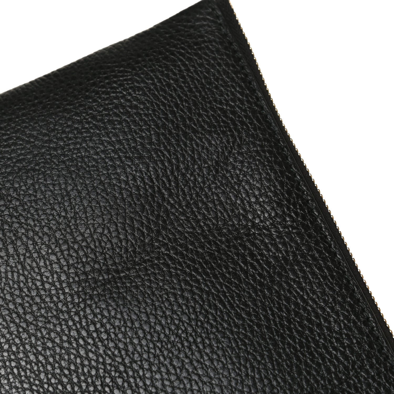 Gucci Pebbled Calfskin Large Bamboo Clutch Black 12 of 13