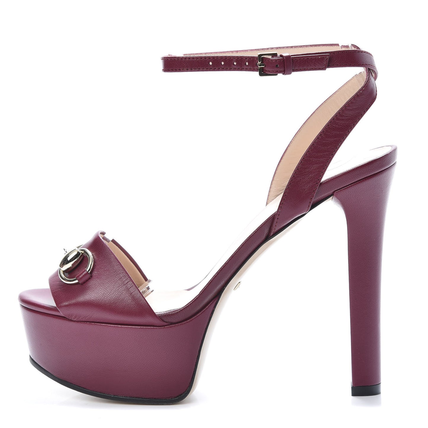 Malaga Kid Claudie Platform Sandals 35 Burgundy