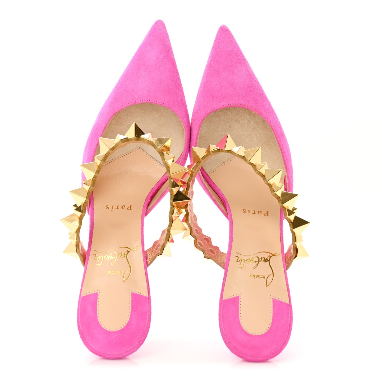 Veau Velours Specchio Planet Choc 80 Mule  36.5 Diva Pink