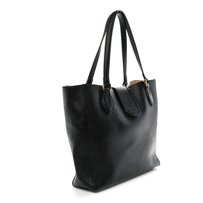 Gucci New Sakai Calfskin Lux Small Dahlia Tote Black 4 of 10