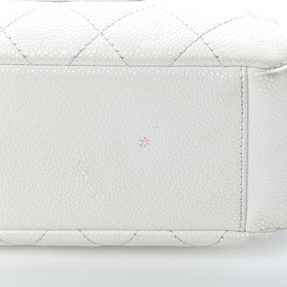 Chanel Caviar Quilted Petit Shopping Tote PST White 19 of 23