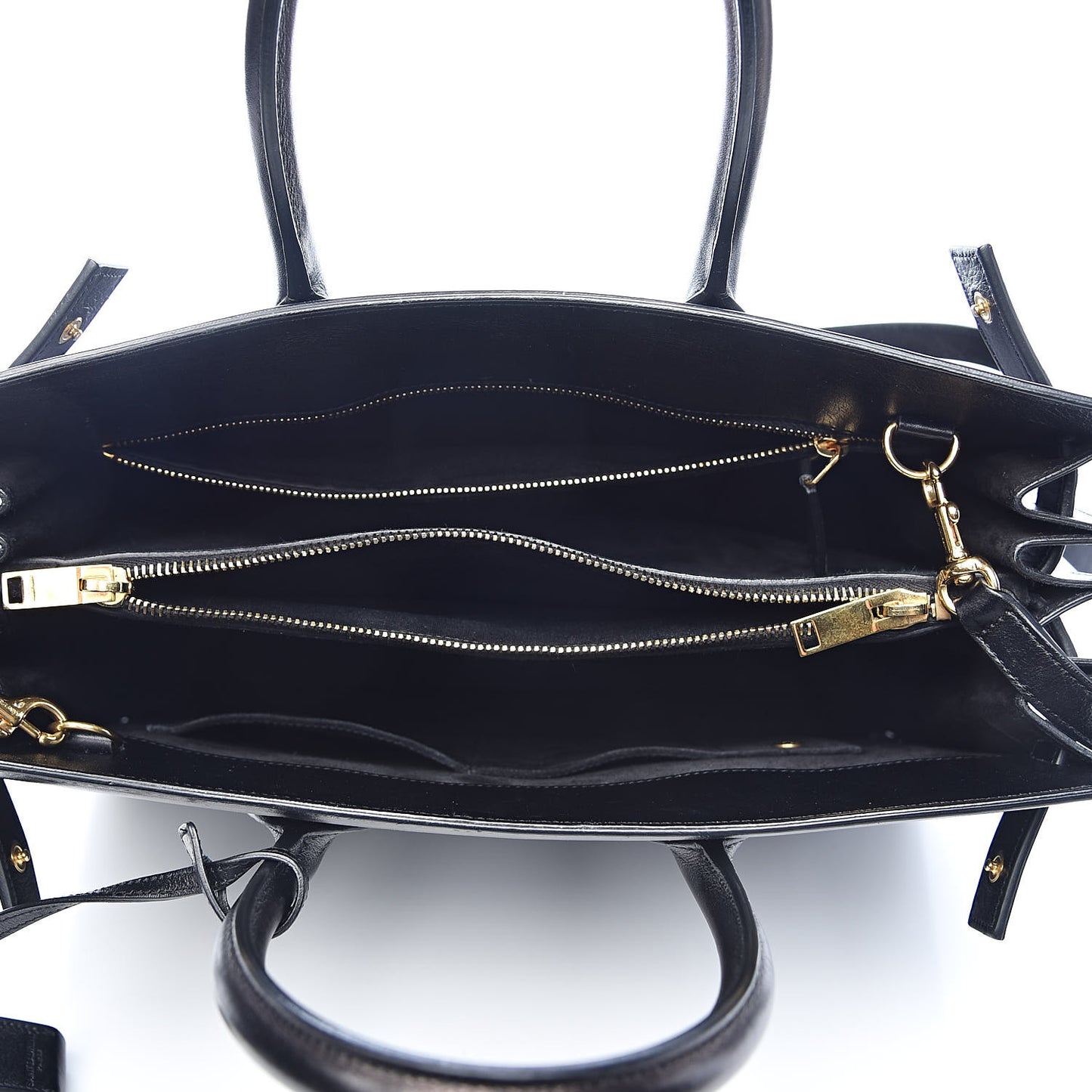 Calfskin Small Sac De Jour Black