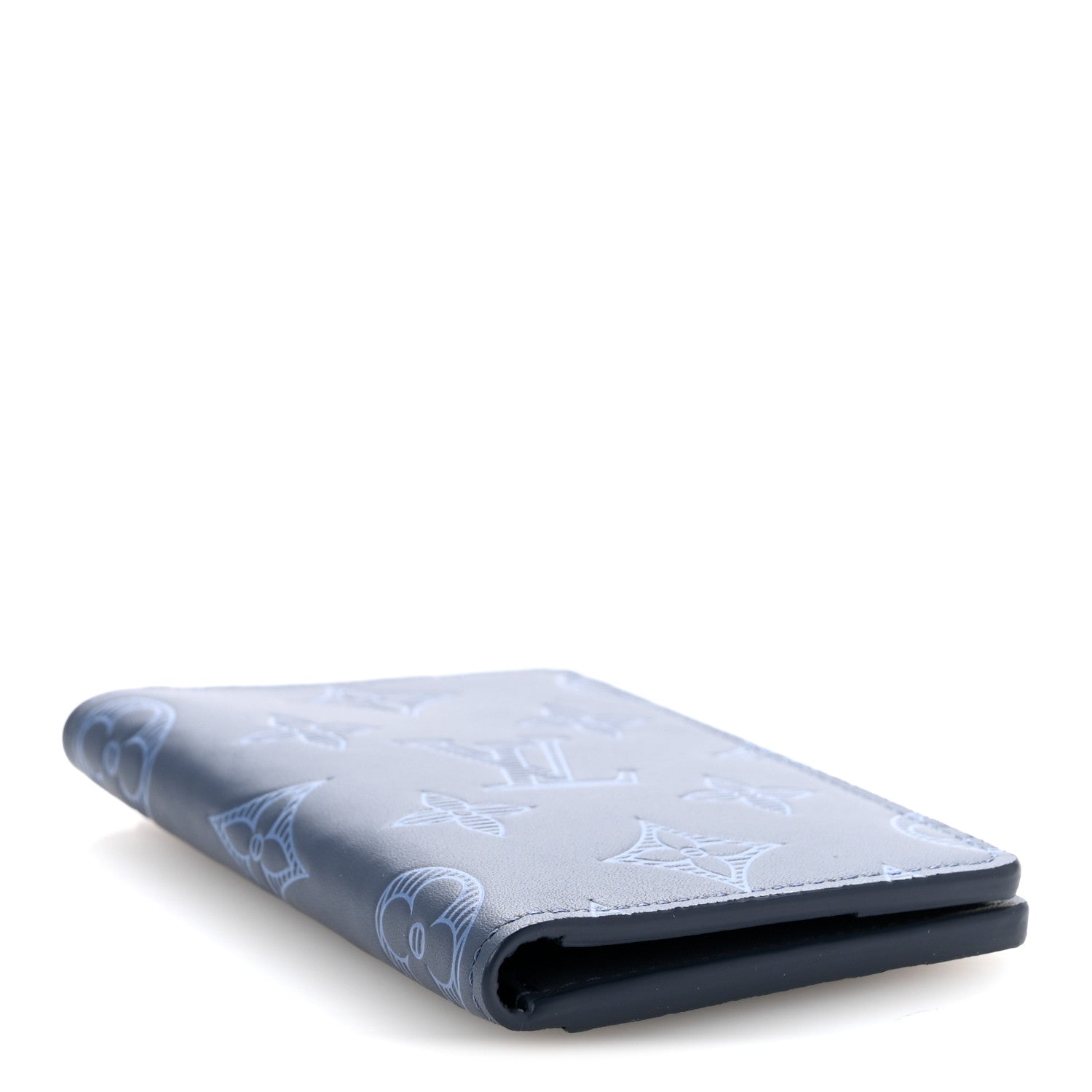Louis Vuitton Calfskin Monogram Shadow Pocket Organizer Blue 4 of 7