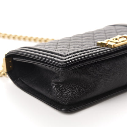 Chanel Caviar Quilted Medium Boy Flap Black 6 of 11