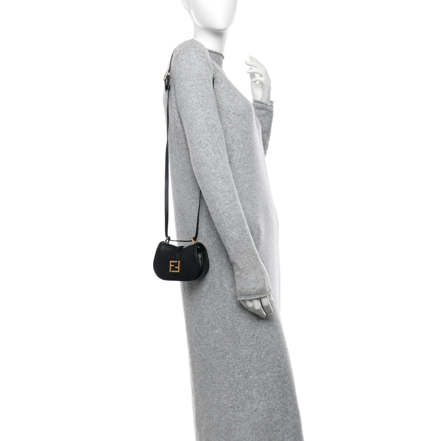 Vitello Brenta Cher Nano Fendi C'mon Black