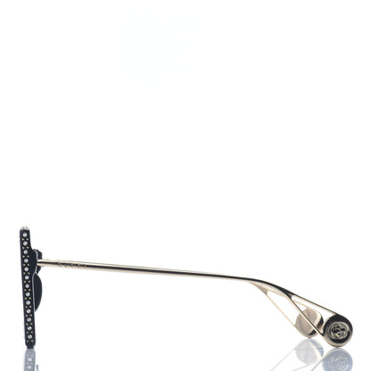 Gucci Acetate Crystal Mask-Frame Sunglasses GG0431S Black 3 of 8
