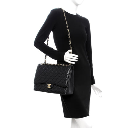Chanel Caviar Quilted Maxi Double Flap Black 2 of 8