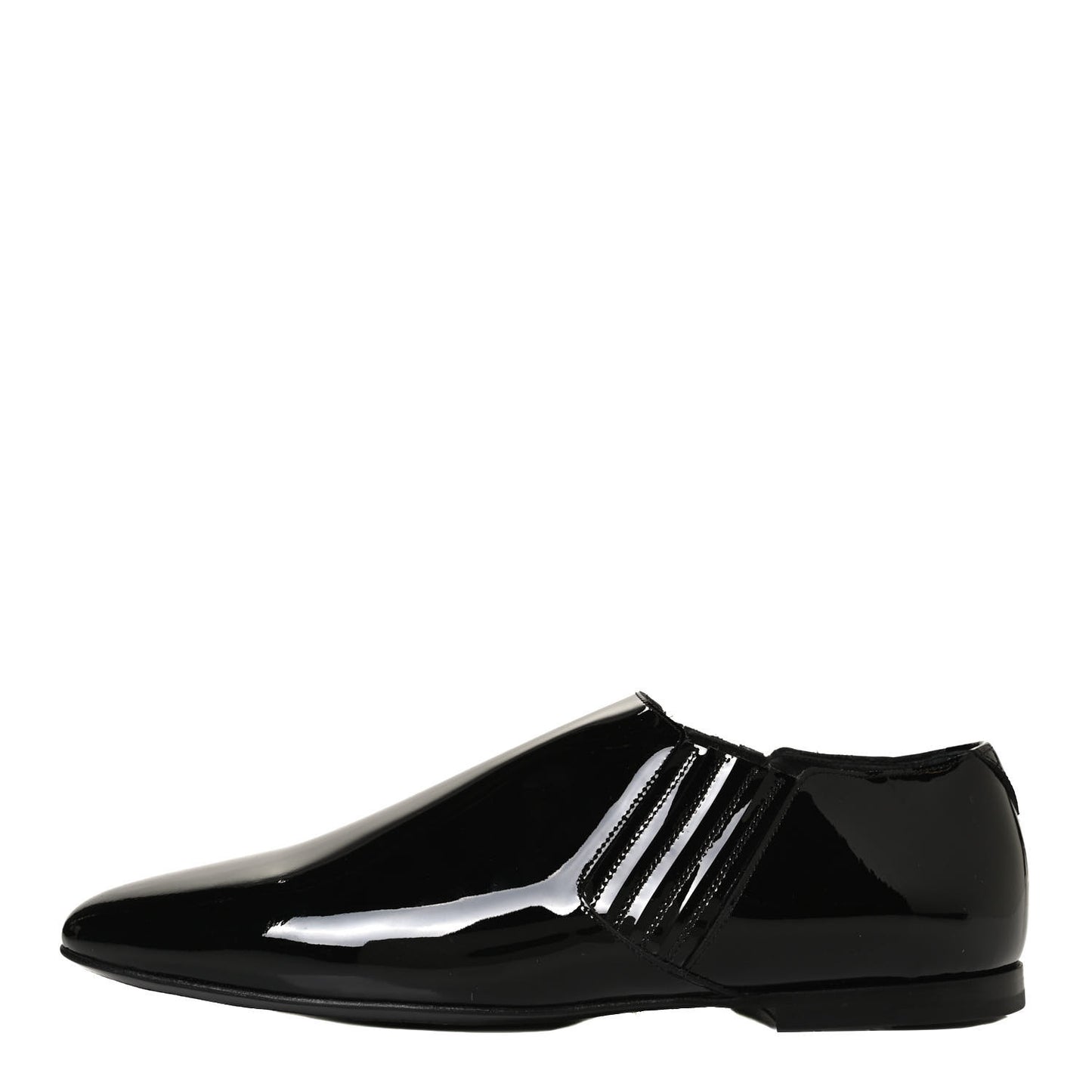 Patent Leather Connor Cropped Chelsea Boots 39.5 Black