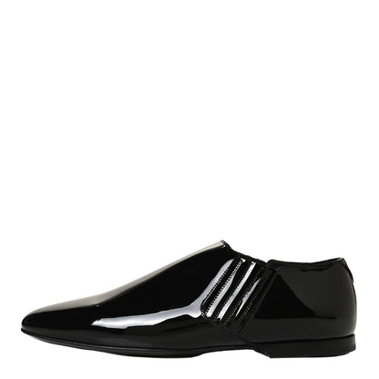 Saint Laurent Patent Leather Connor Cropped Chelsea Boots 39.5 Black 1 of 13