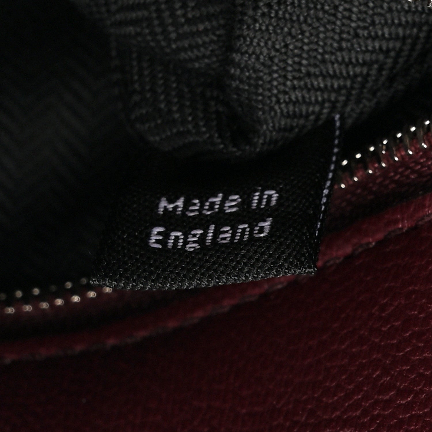 Mulberry Micro Classic Grain Small Iris Shoulder Bag Black Cherry 7 of 10