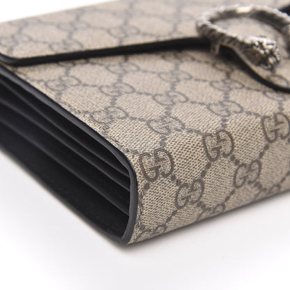 Gucci GG Supreme Monogram Mini Dionysus Chain Wallet Beige Black 9 of 10