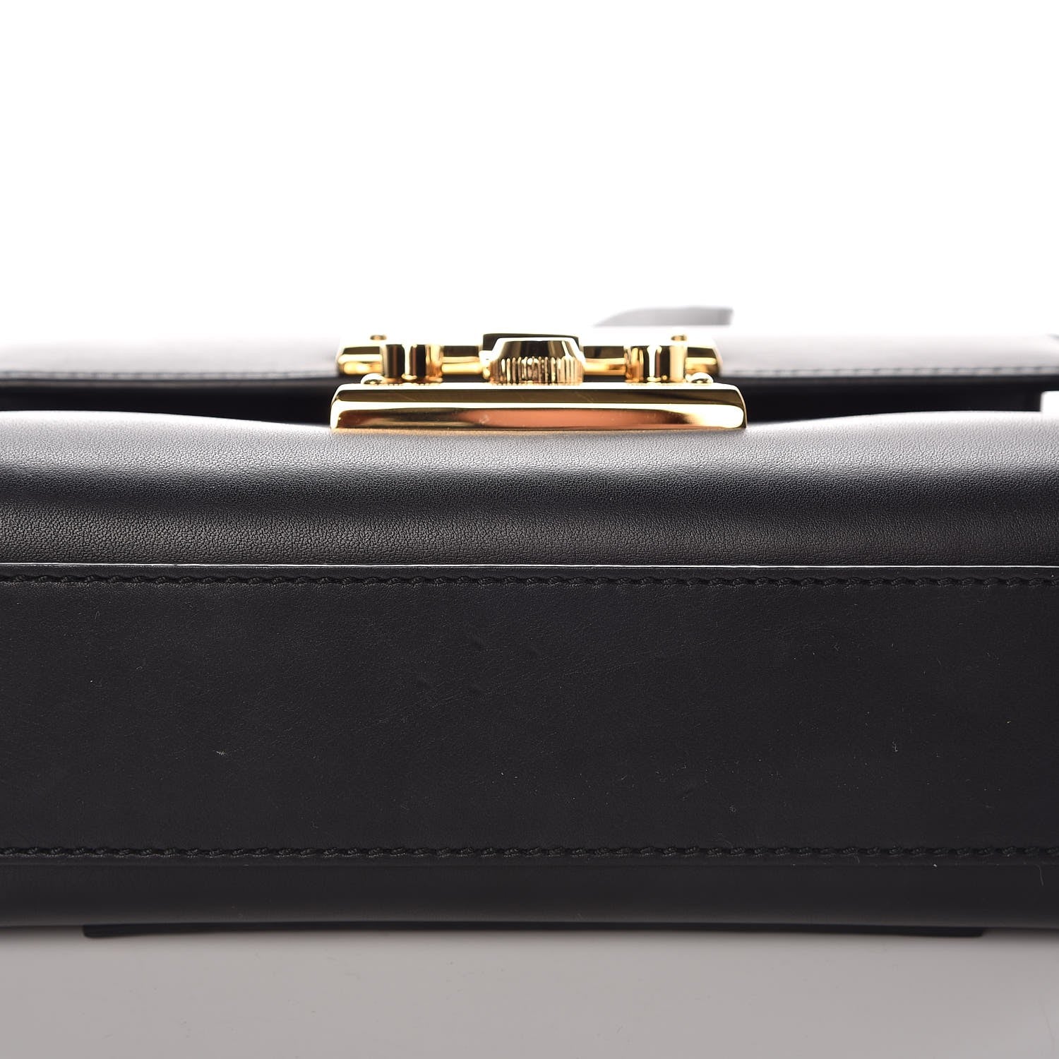 Gucci Calfskin Small Padlock Shoulder Bag Black 9 of 10