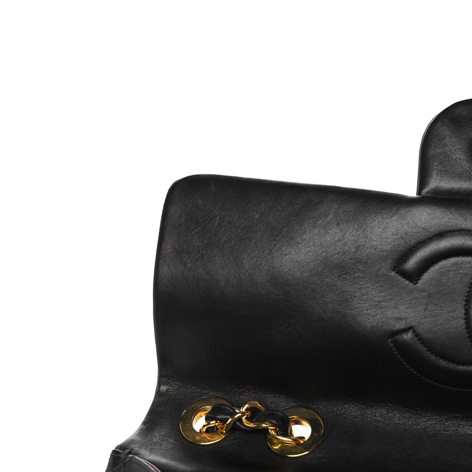 Chanel Lambskin Quilted XL Jumbo Single Flap Black 14 of 16