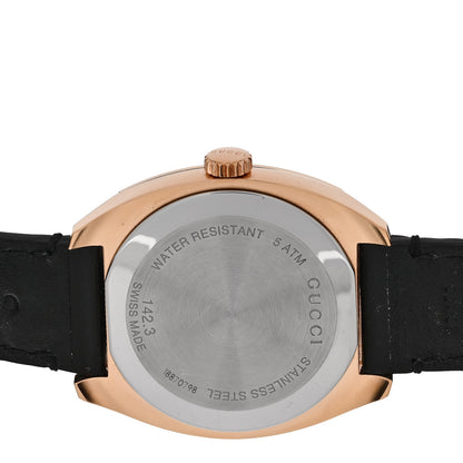 Gucci Stainless Steel Calfskin 40mm GG2570 Quartz Watch Black 4 of 5