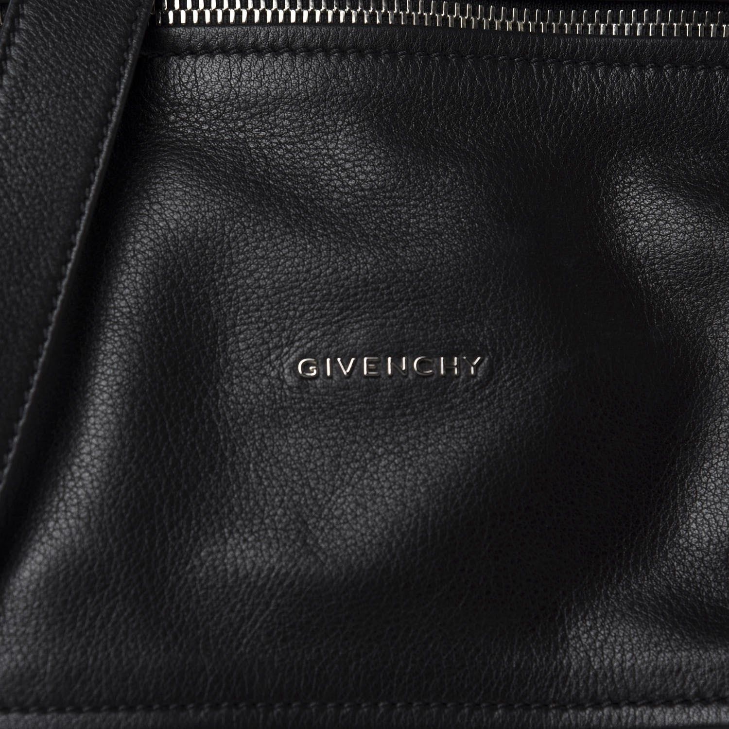 Givenchy Pebbled Calfskin Medium Pyramid Stud Pandora Black 10 of 10