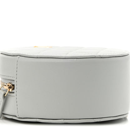 Chanel Lambskin Quilted Round Pearl Crush Clutch With Chain Grey 9 of 10