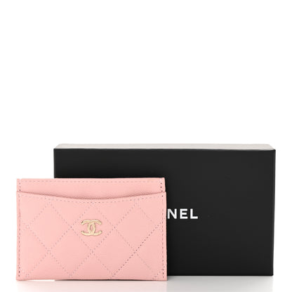 Chanel Caviar Quilted Card Holder Light Pink 9 of 9