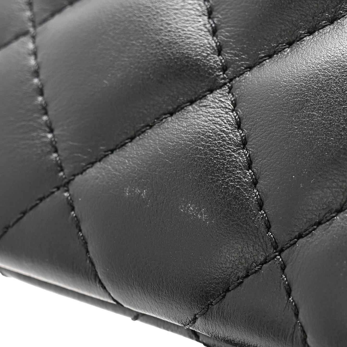 Lambskin Quilted Crossbody Bag Black