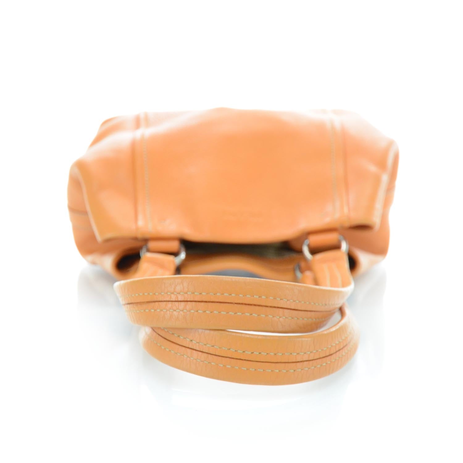 Prada Vitello Daino Leather Tote Orange 4 of 11