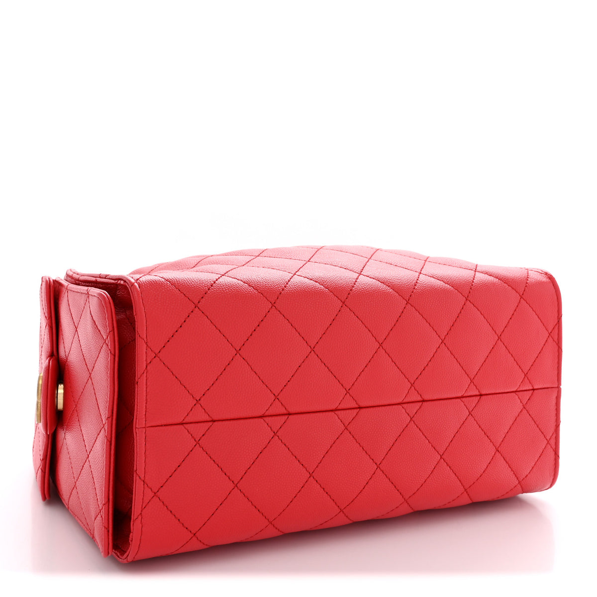 Caviar Quilted Small Chanel 25 Handbag Dark Red