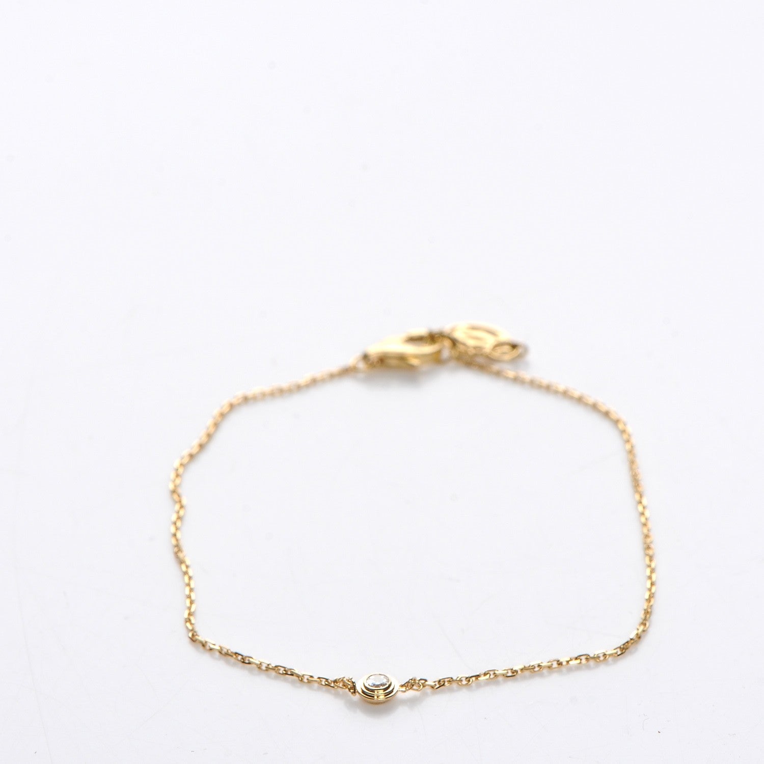 Cartier 18K Yellow Gold Diamond XS D'Amour Bracelet 4 of 14