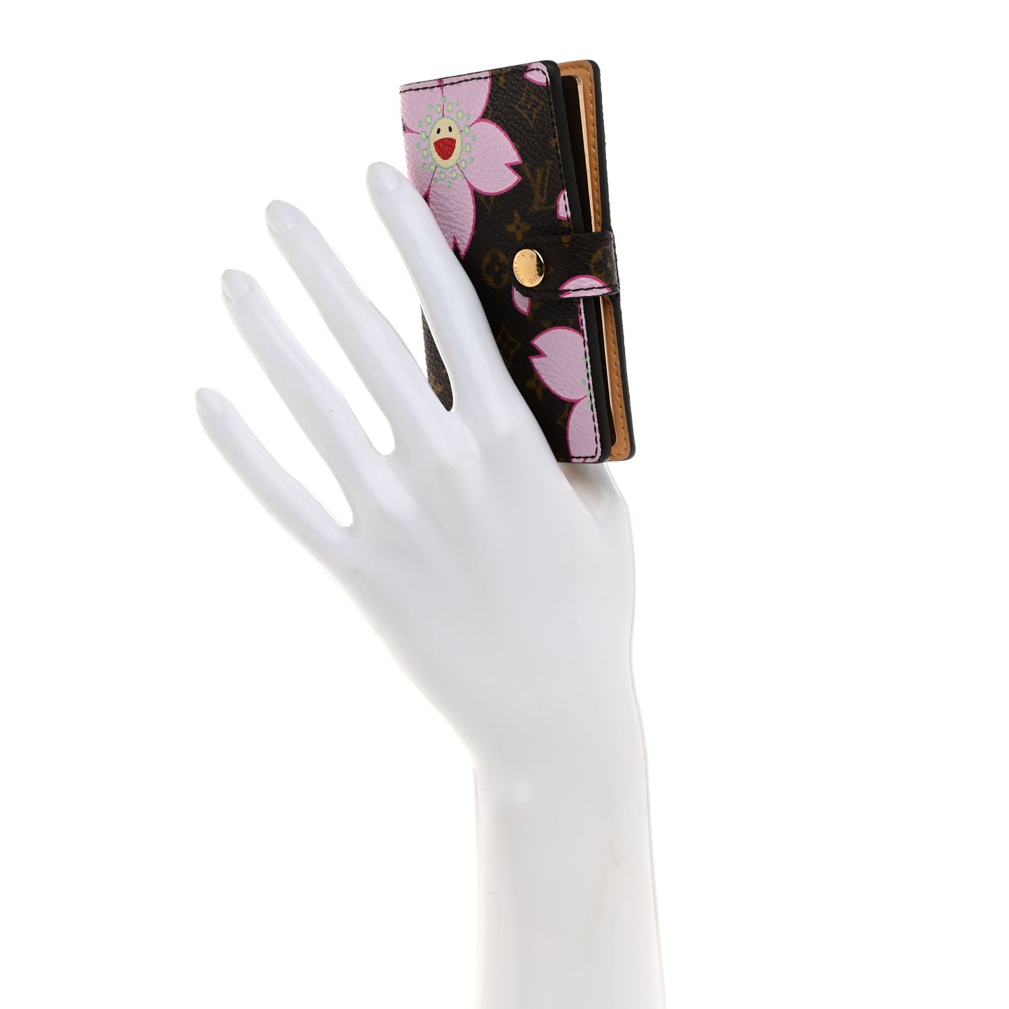 Monogram Cherry Blossom Carnet de Bal Mini Agenda Cover Brown