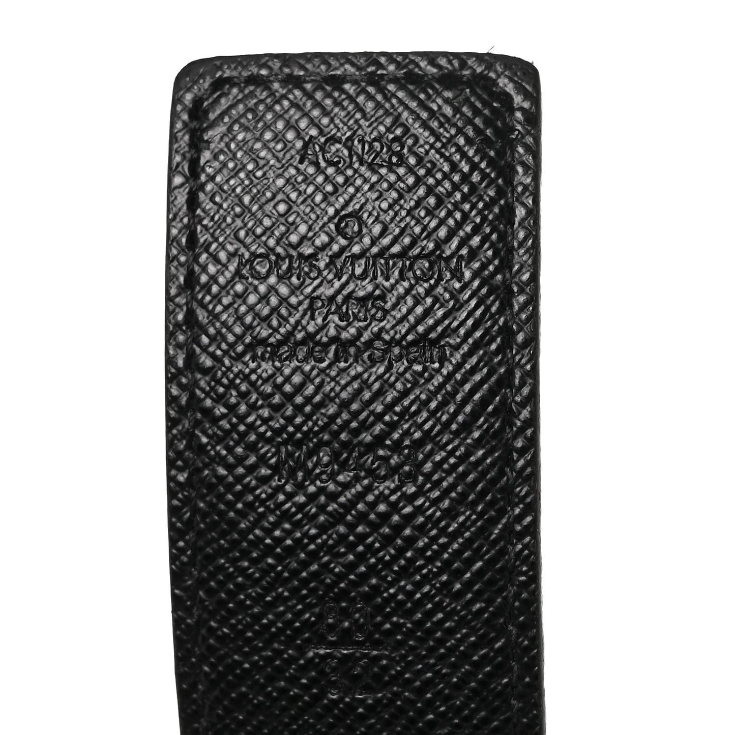 Calfskin Monogram 30mm LV Initiales Reversible Belt 80 32 Black