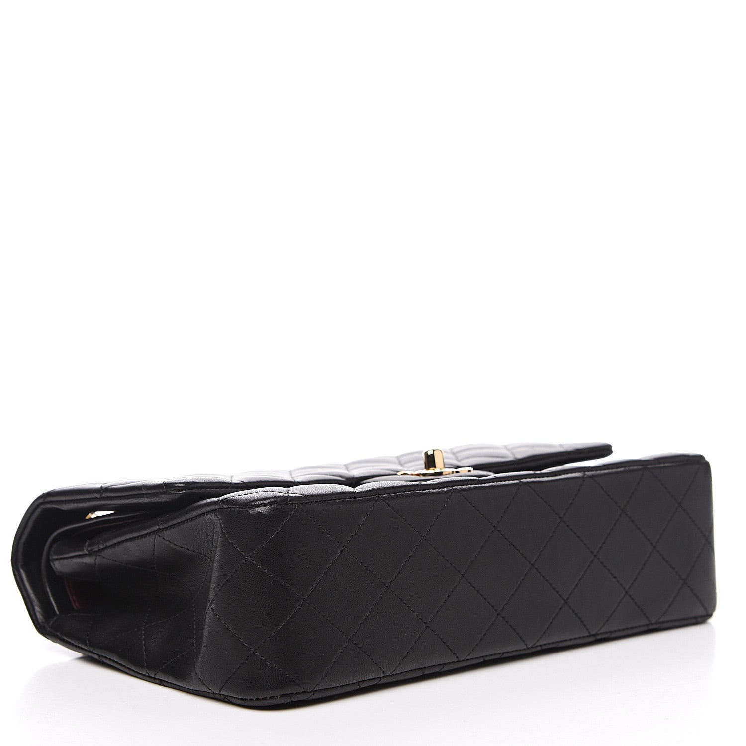 Chanel Lambskin Quilted Medium Double Flap Black 3 of 15