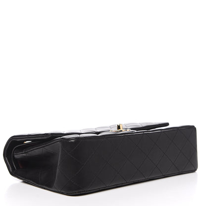 Chanel Lambskin Quilted Medium Double Flap Black 3 of 15