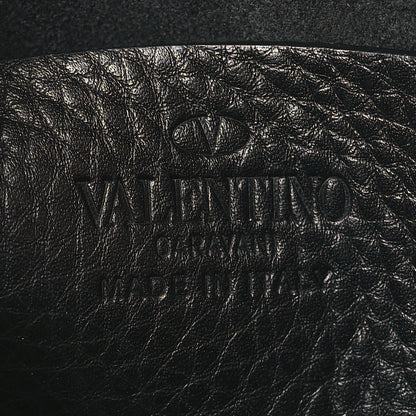 Valentino Garavani Pebbled Calfskin Rockstud Camera Crossbody Bag Black 6 of 8
