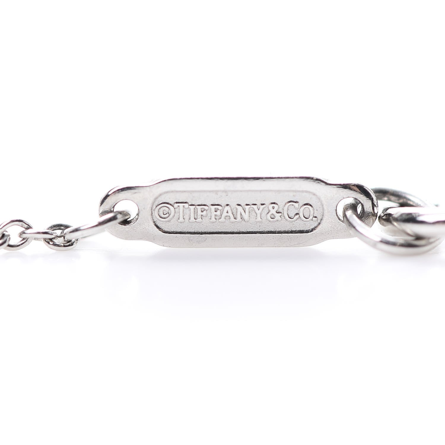Tiffany Platinum Diamond Small Cross Pendant Necklace 5 of 6